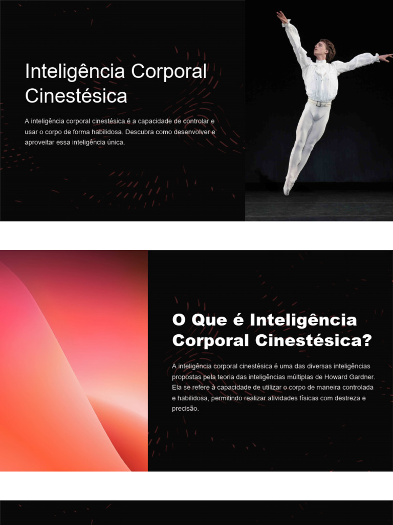 Inteligencia Corporal Cinestesica | PDF | Inteligência | Coordenação motora