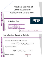 Computing Spectra of Linear Operators Using Finite Differences