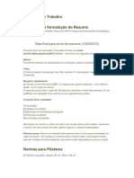 Normas para Publicaçao de Resumo No Congresso de Zoologicos