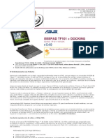 Asus Notebook EEEPAD TF101 + Docking 90OK06W2101210Y