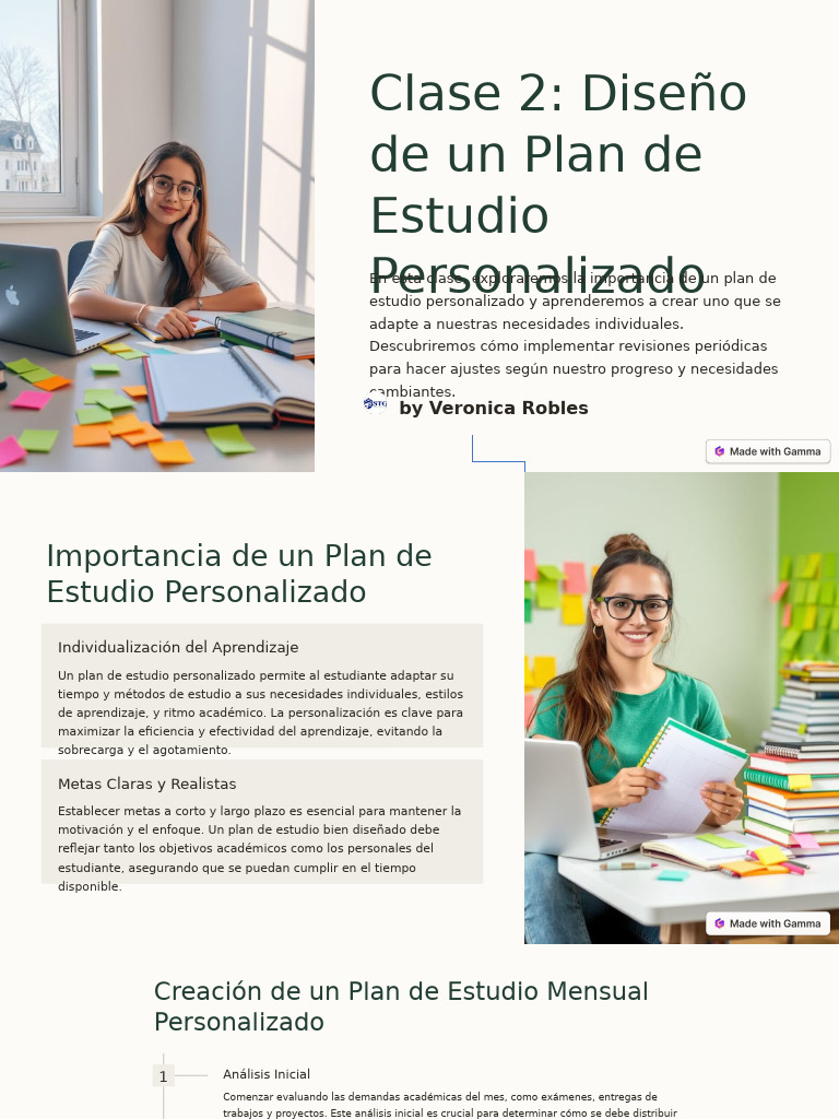 Plan de Estudio Personalizado | PDF | Planificación | Aprendizaje
