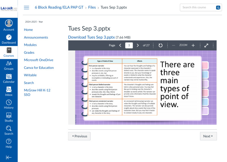 Understanding Point of View in ELA | PDF