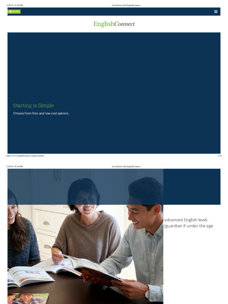 Start Learning with EnglishConnect | PDF | English Language | Learning