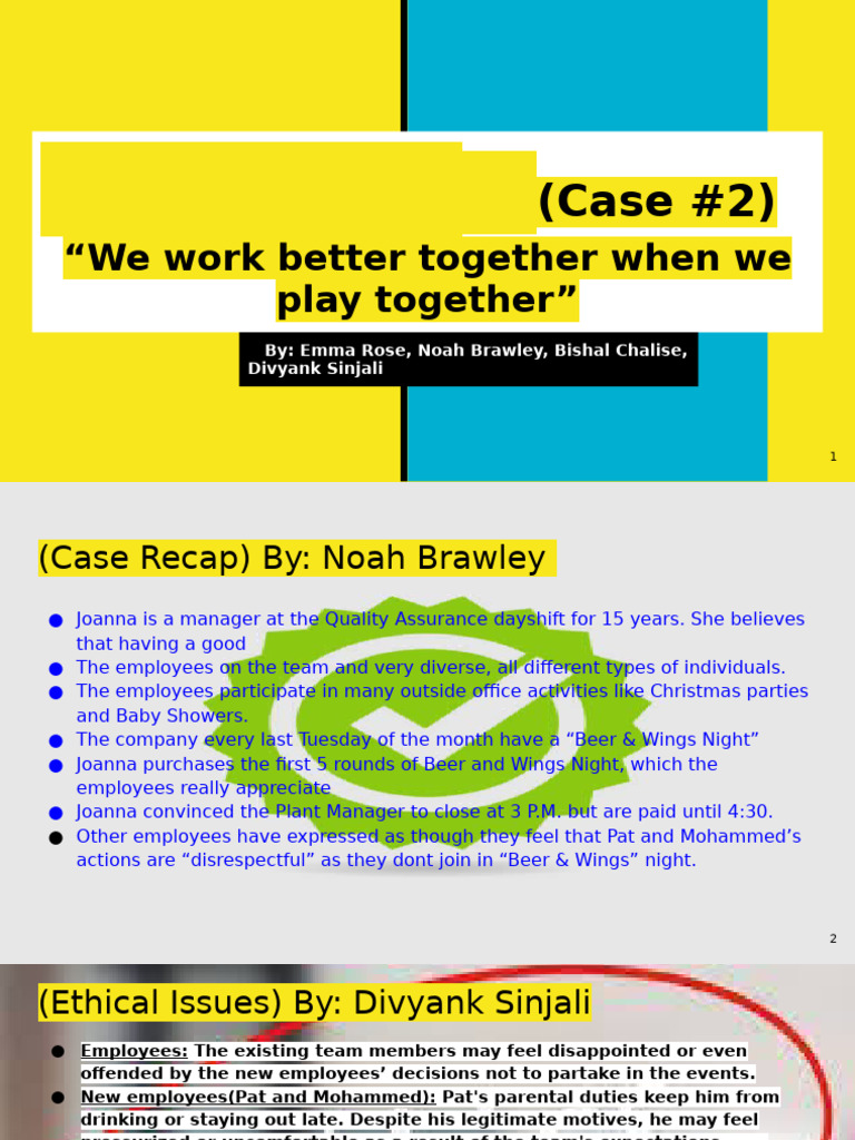Group Presentation - Meetings & Presentations (Case #2) | PDF | Social ...