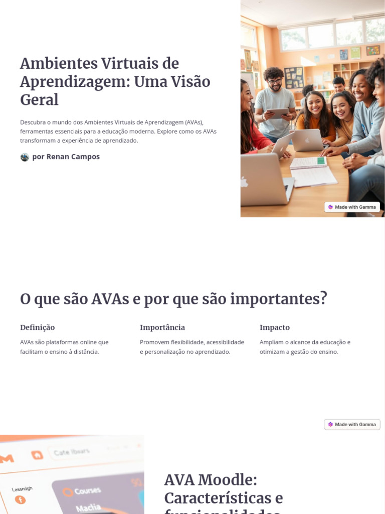 Ambientes Virtuais de Aprendizagem: Guia Completo | PDF | Aprendizado ...