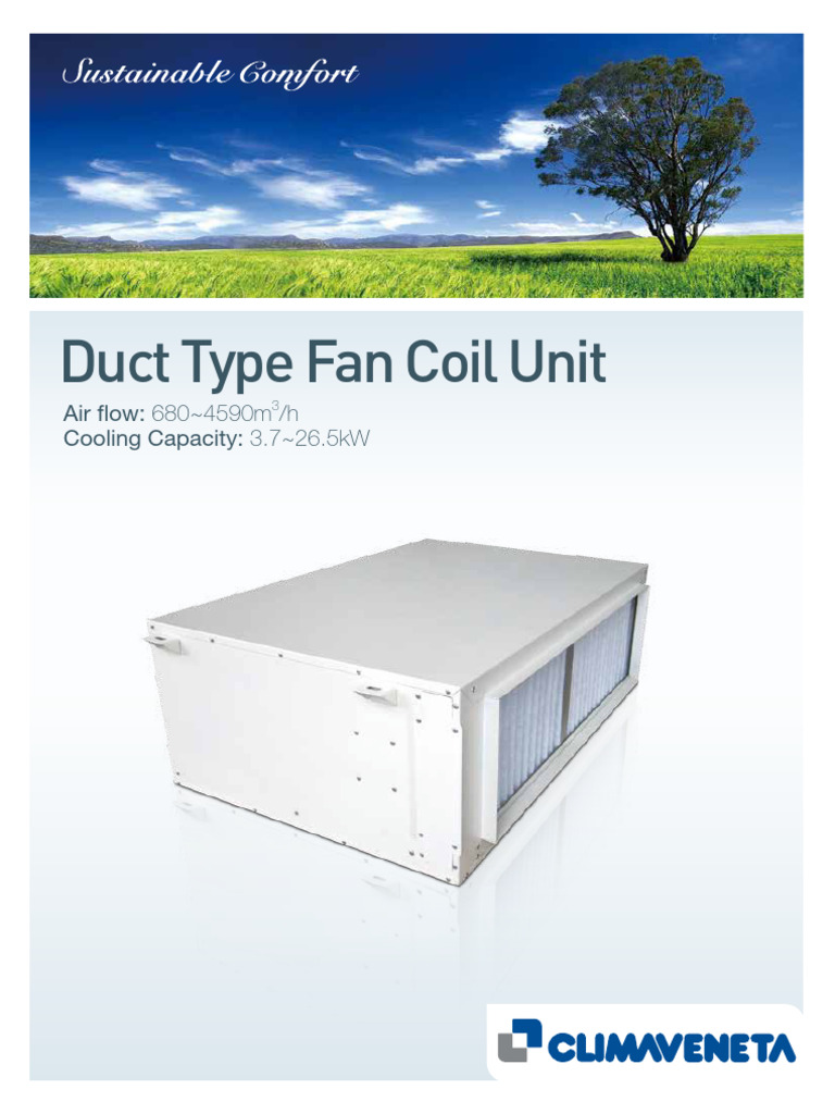 Duct Type FCU B761 CCU01-03-2017 EN-SH | PDF | Duct (Flow) | Heat Transfer