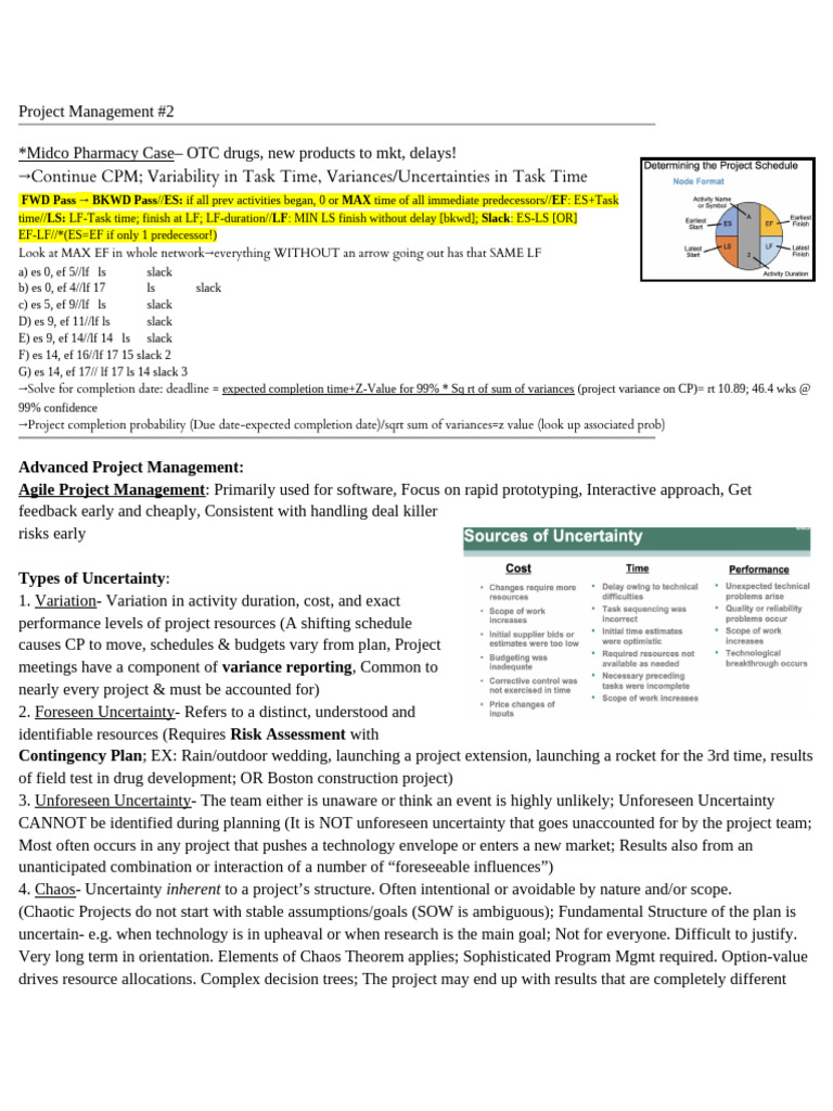Managing Uncertainty in Project Management | PDF | Uncertainty | Risk