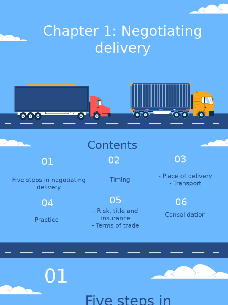 Negotiating Delivery: Key Steps Guide | PDF