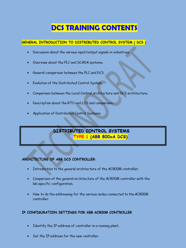 DCS Training Guide: AC800M & Beyond | PDF | Programmable Logic ...