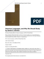 American Languages and Why W