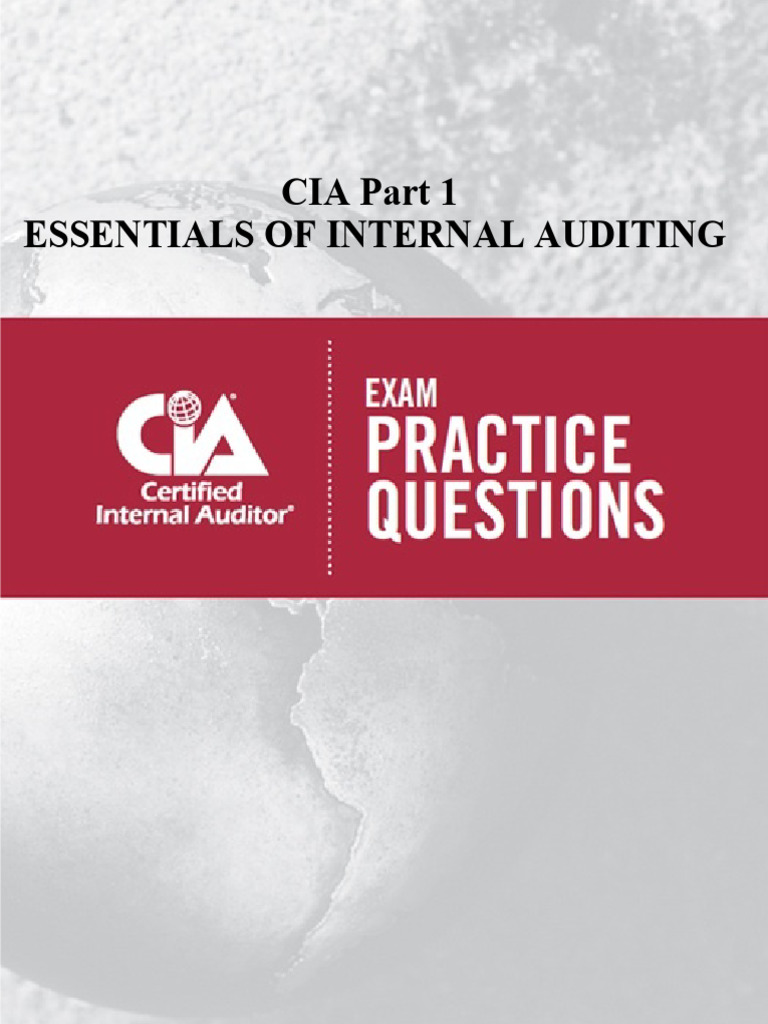 IIA CIA P1-Practice Exam | PDF