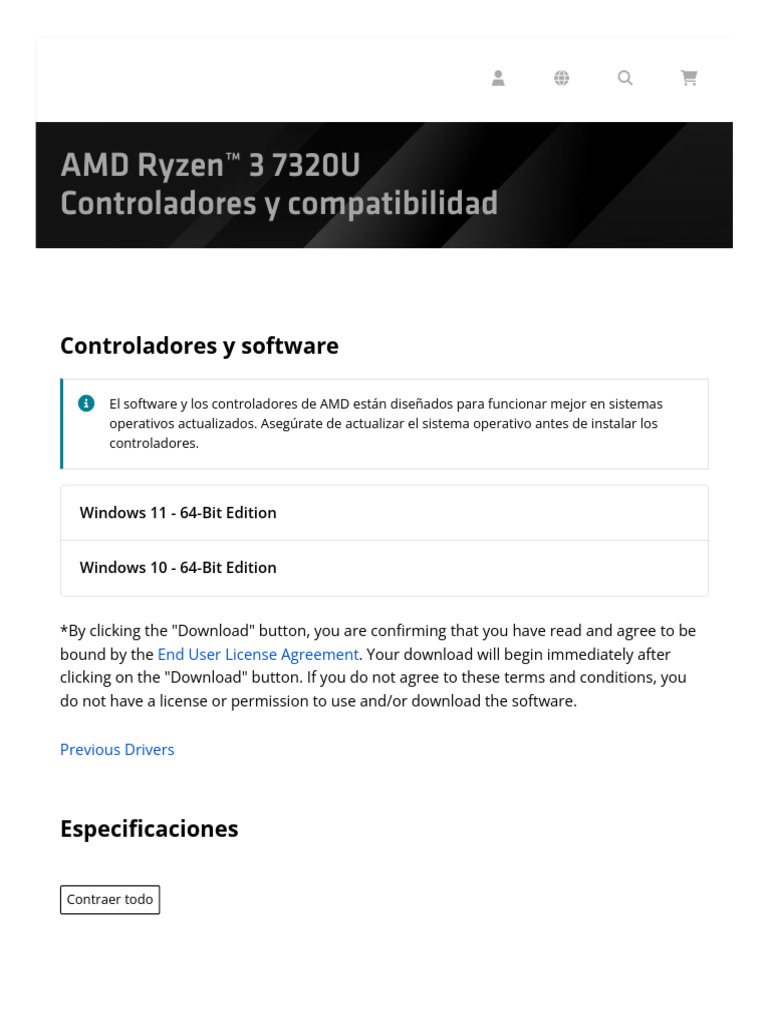 AMD Ryzen™ 3 7320U Lanzamiento | PDF | USB | Procesador Multi Core