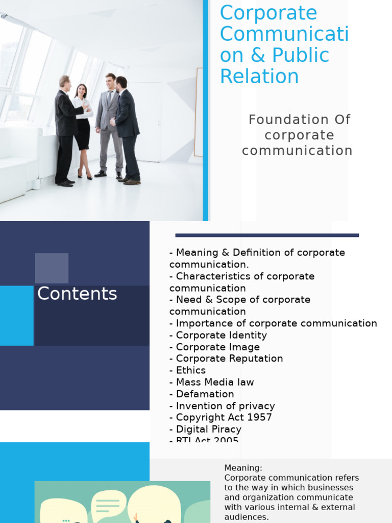Corporate Communication Essentials Guide | PDF | Defamation | Reputation