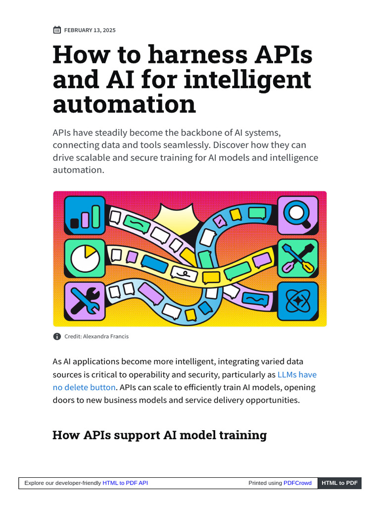 APIs and AI for Intelligent Automation | PDF | Artificial Intelligence ...