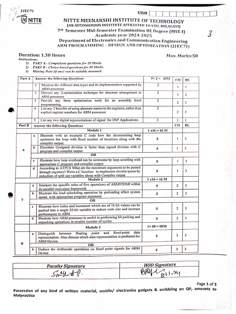 Arm Mse1 Qpand Scheme | PDF