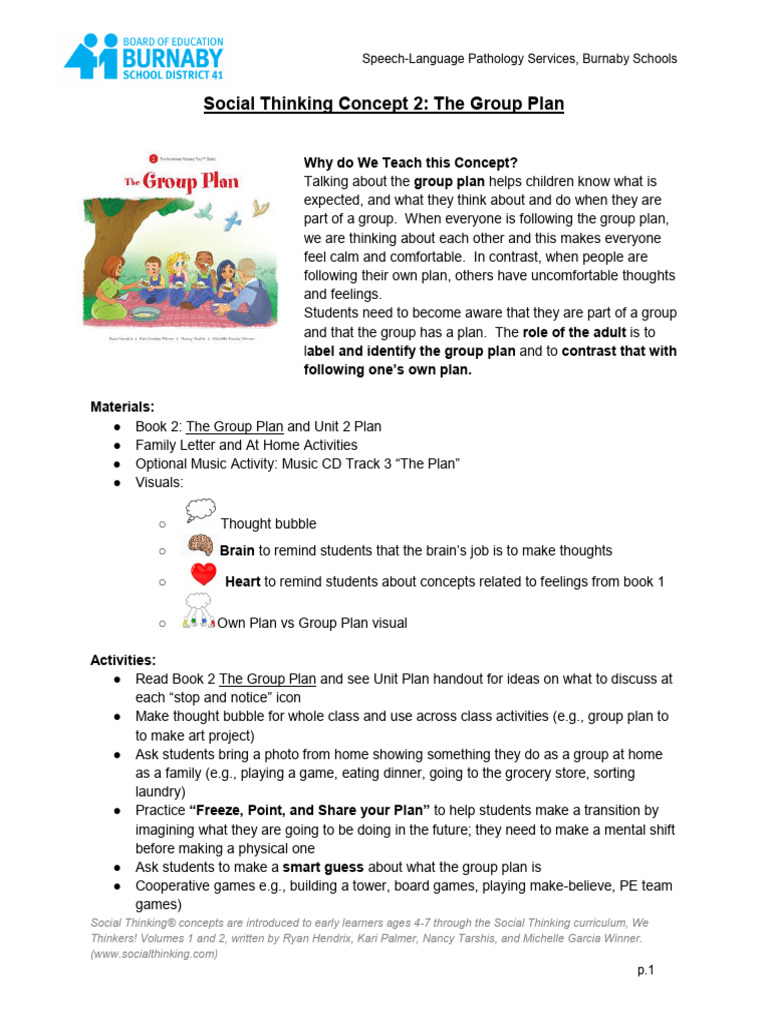 Understanding the Group Plan Concept | PDF | Cognitive Psychology ...