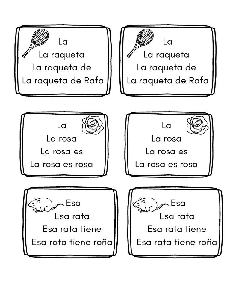 Raquetas, rosas y ratas en texto | PDF