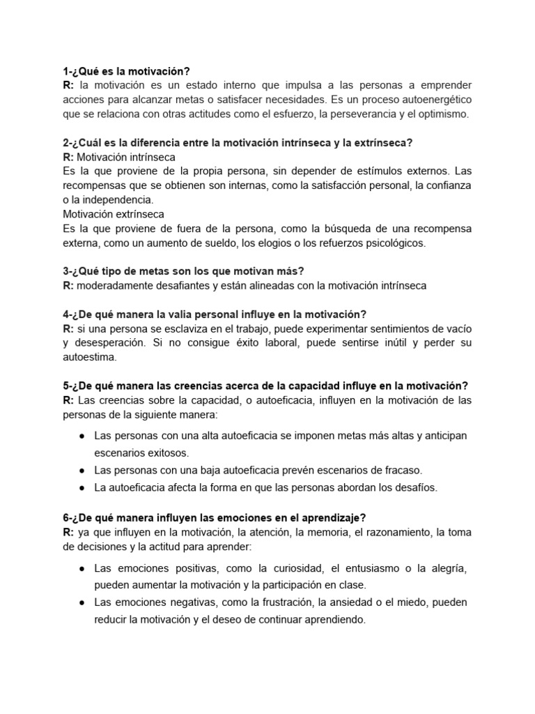 Claves de Motivación y Aprendizaje | PDF | Motivacional | Motivación