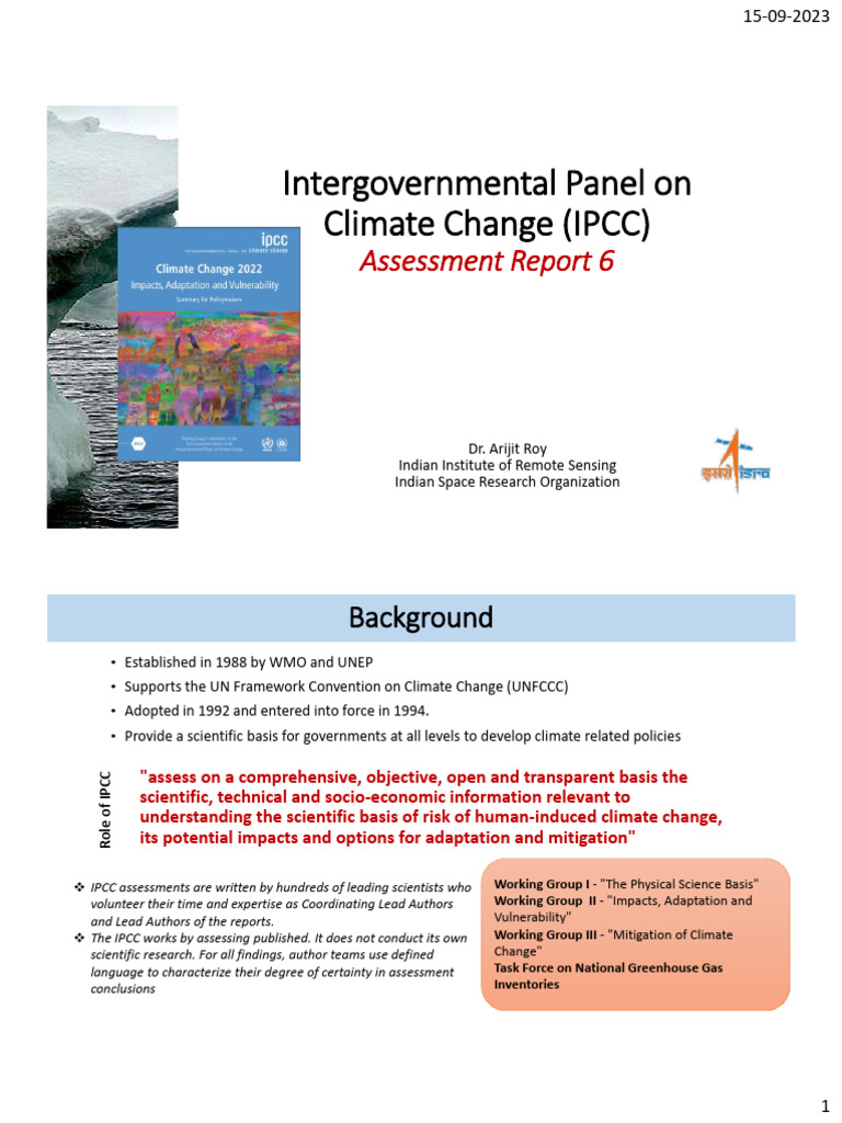 IPCC AR6 Overview: Climate Change Insights | PDF | Intergovernmental ...