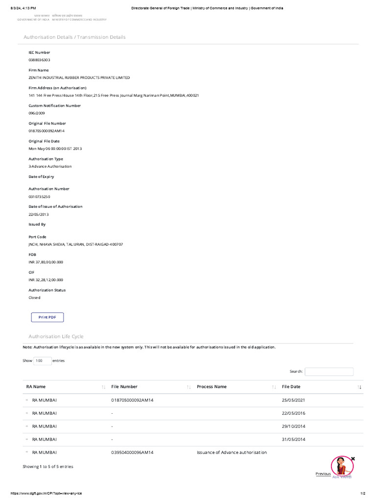 authorisation-details-transmission-details-government-of-india