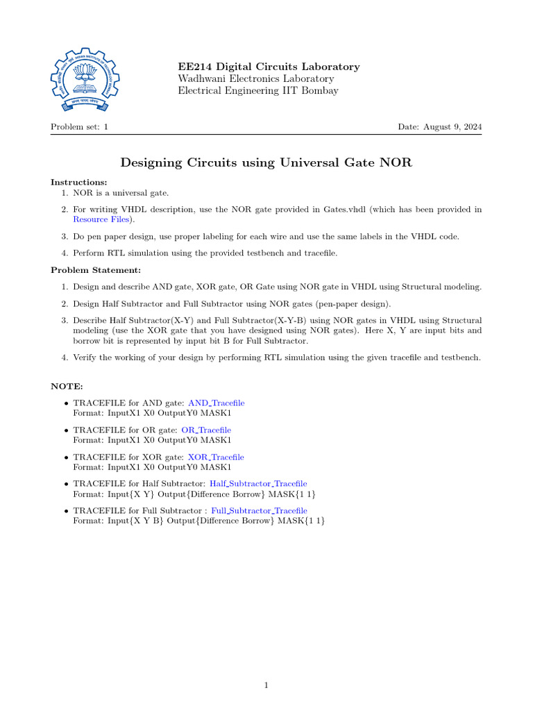 EE214 Lab1 Friday | PDF