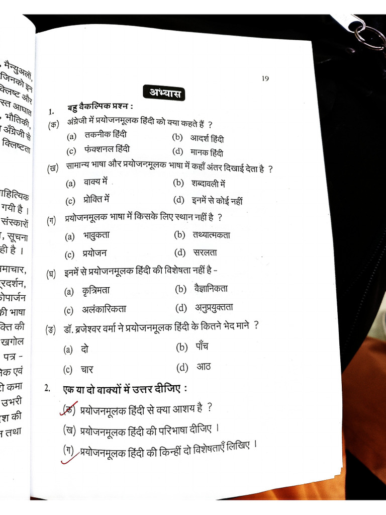 Hindi Question | PDF