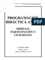 Programacion Anual Modulo Participacion y Ciudadania 1 Pcpi.11-12