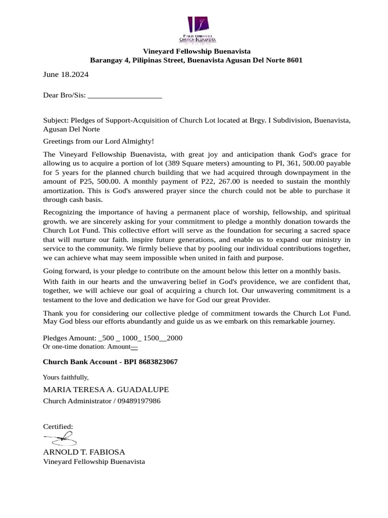 solicitation Letter | PDF