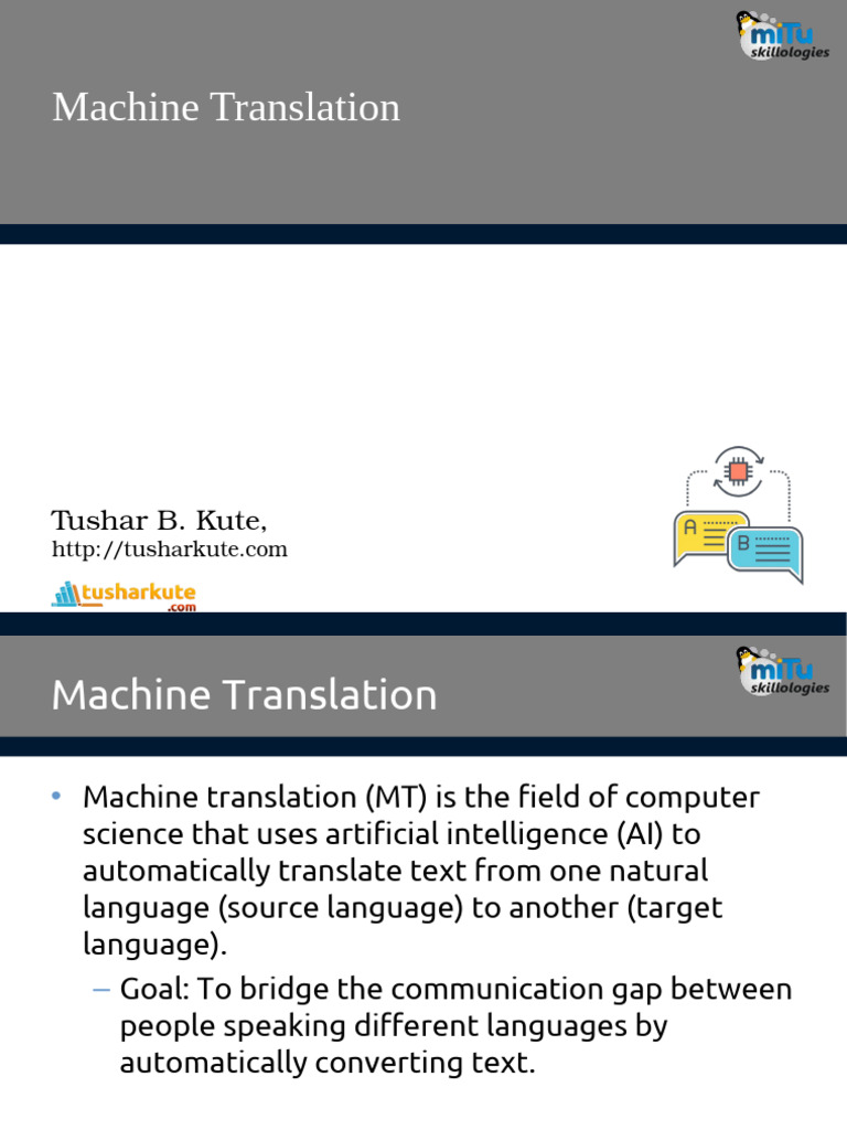 Understanding Machine Translation Techniques | PDF | Syntax | Translations