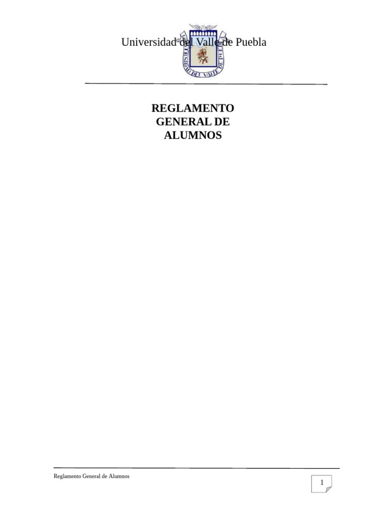Reglamento General de Alumnos UVP | PDF | Enseñando | Regulación