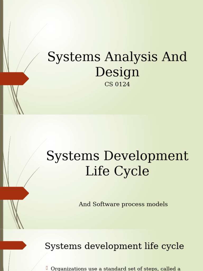 Systems Development Life Cycle Overview | PDF | Software Development ...