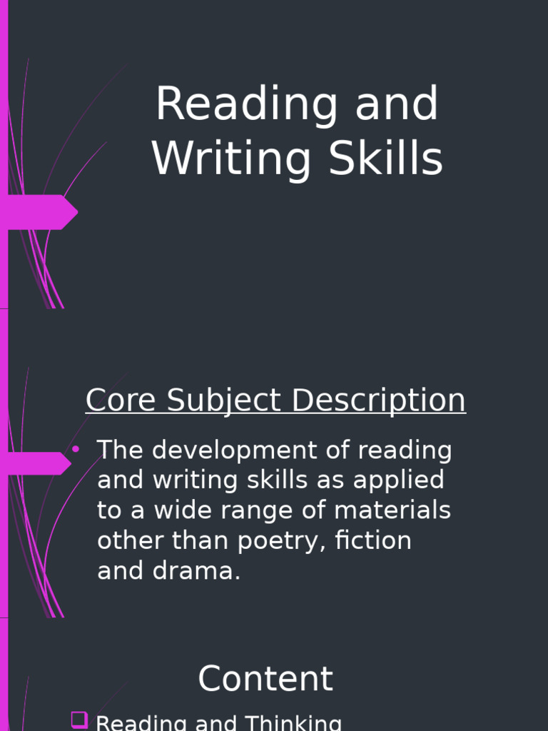 Enhancing Reading and Writing Skills | PDF | Thought | Critical Thinking