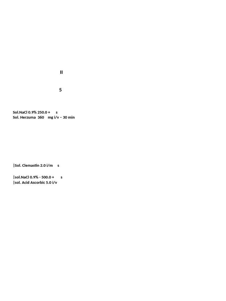 Canhera IV Medication Protocol | PDF