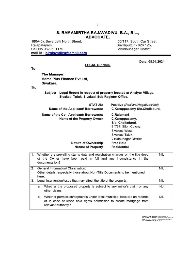 10 Legal Report | PDF