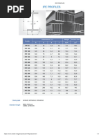 HEB Beam Dimensions and Properties | PDF | Mechanical Engineering ...