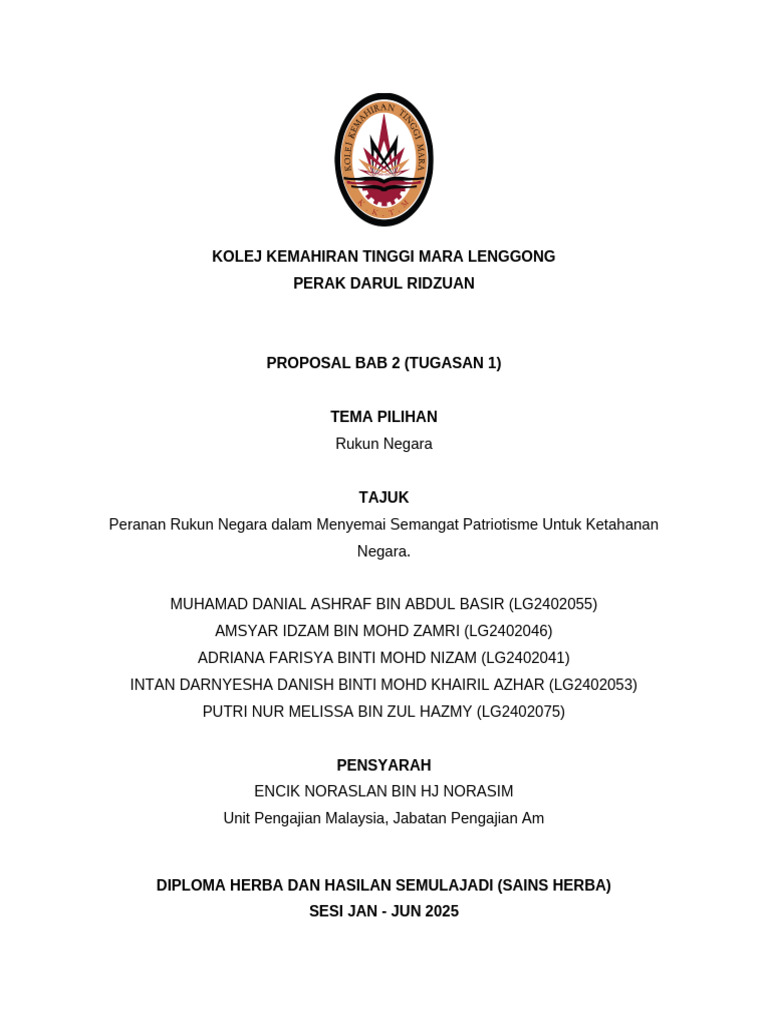 Proposal Bab 2 | PDF