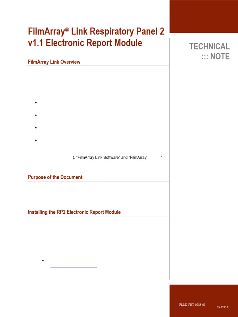 FilmArray RP2 Electronic Report Guide | PDF | Influenza | Influenza A Virus