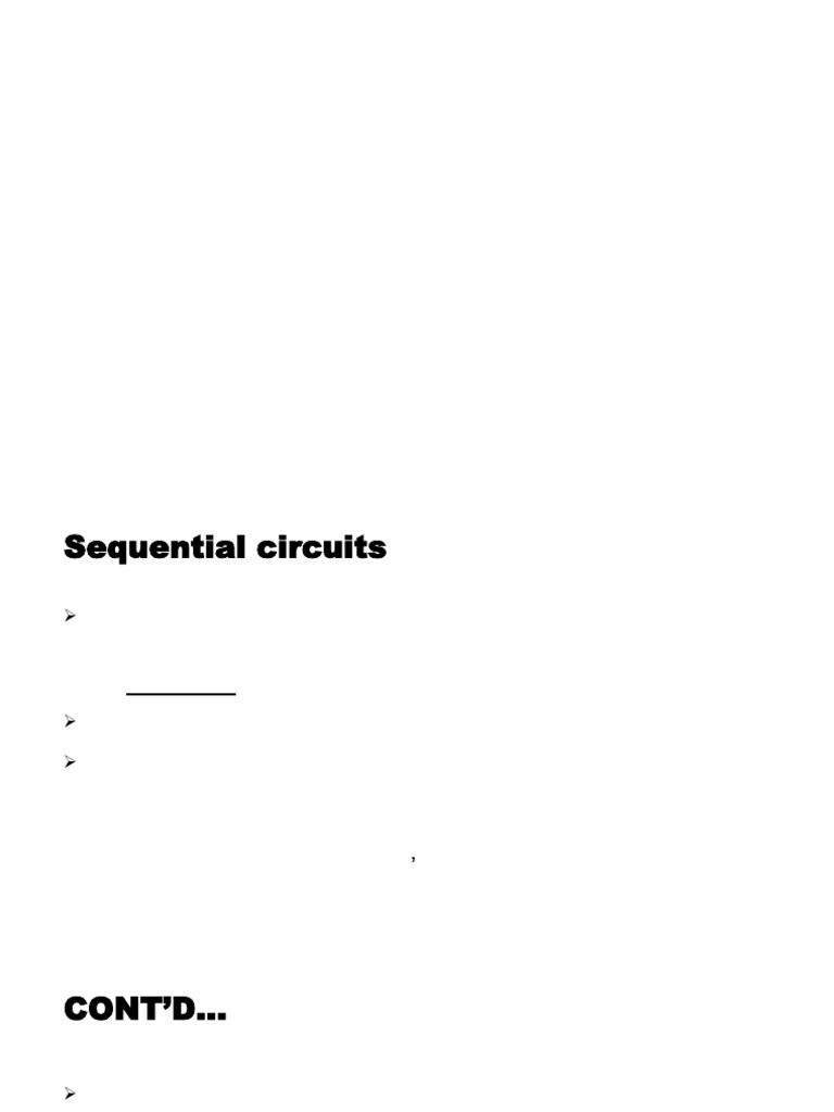 Understanding Sequential Circuits and Flip-Flops | PDF | Read Only ...