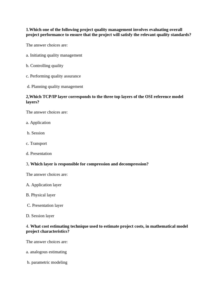 20 Last Questions Pdf Computer Science Computer Engineering
