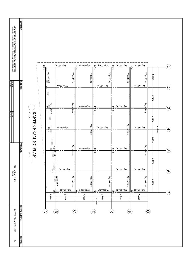 s1 - Rafter Framing Plan | PDF
