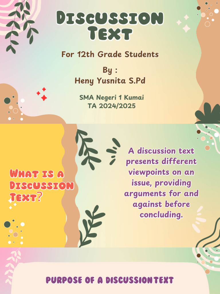 Discussion Text | PDF