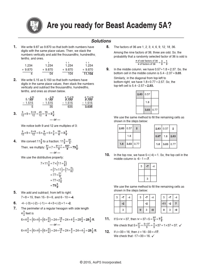 Beast Academy 5A Math Concepts Guide | PDF | Mathematics | Arithmetic