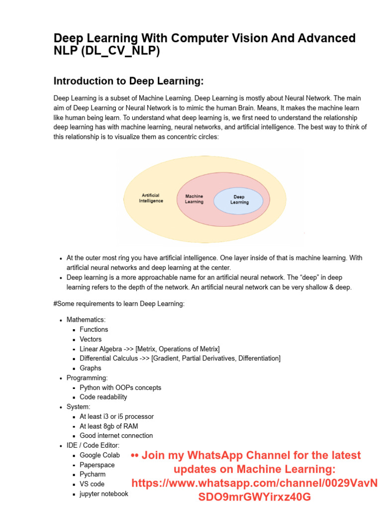 Deep Learning 1737909076 | PDF | Deep Learning | Cerebral Cortex