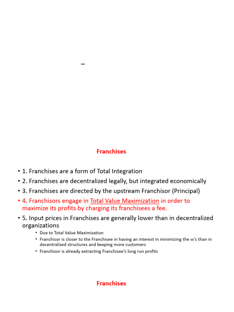 Lecture+6+ +franchises | PDF | Franchising | Business