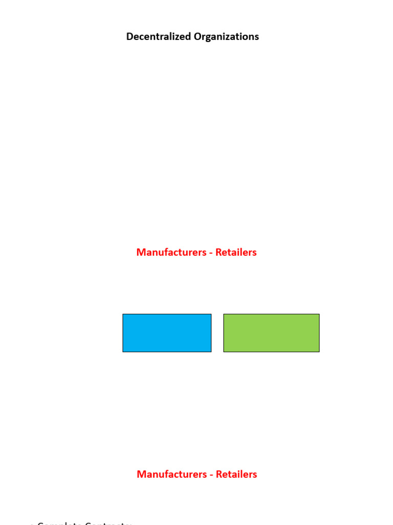 Lecture+4+ +Decentralized+Organizations+ +Slides | PDF | Economic ...