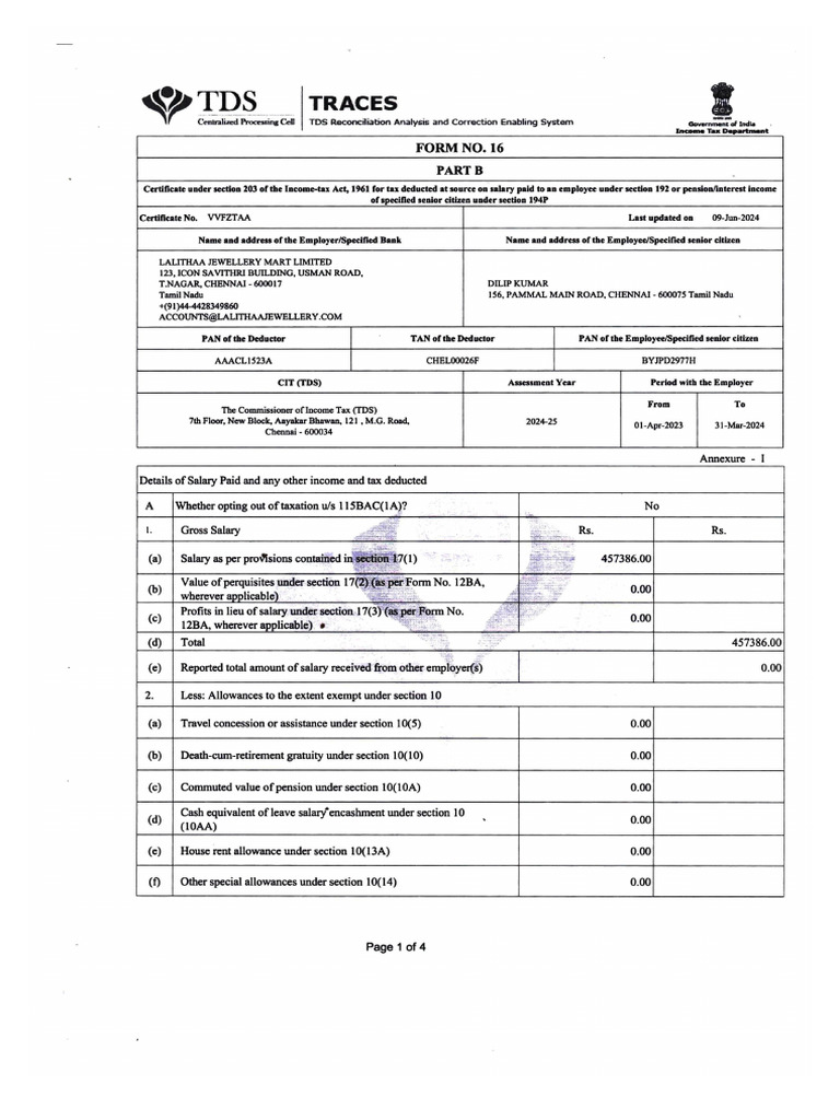 FORM16 | PDF