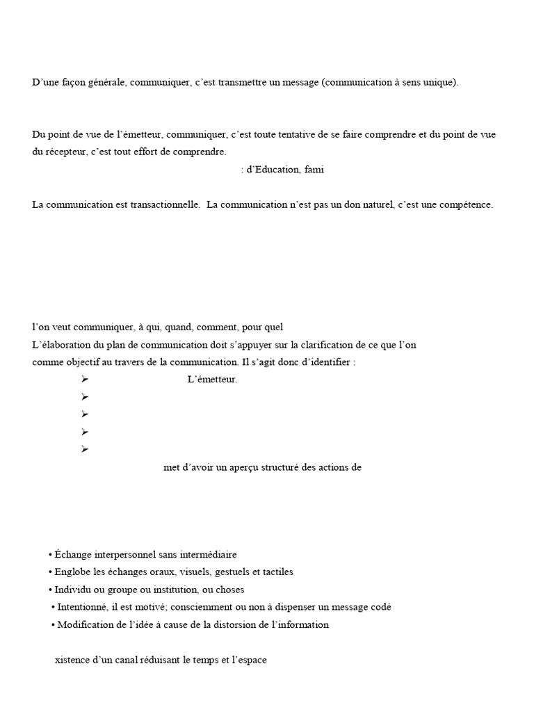 Comprendre la communication efficace | PDF | la communication