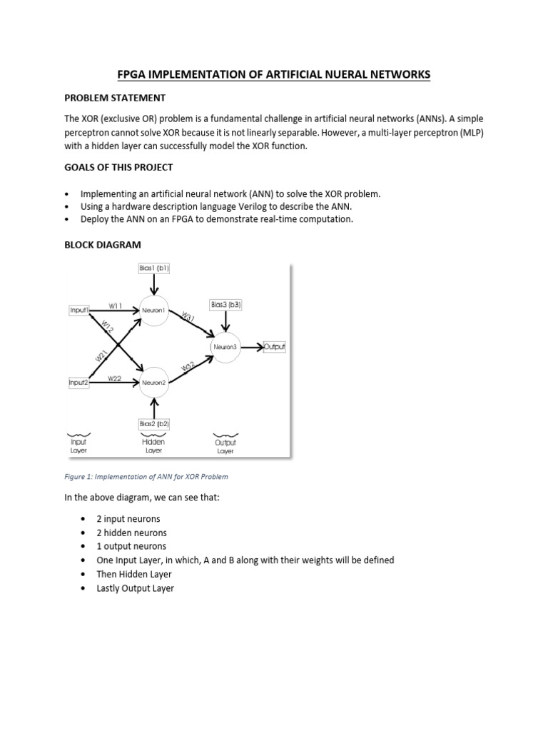 FPGA XOR Neural Network Design | PDF | Applied Mathematics ...