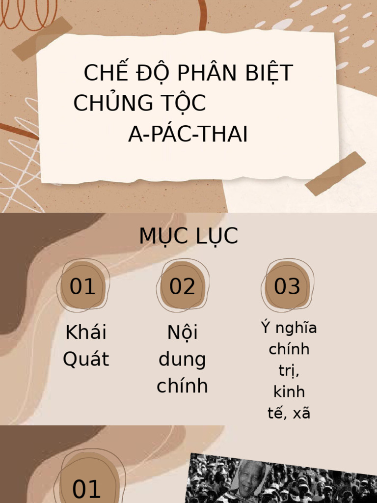 CHẾ ĐỘ PHÂN BIỆT CHỦNG TỘC A-PÁC-THAI | PDF