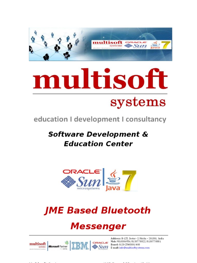 J2ME Based Bluetooth Messenger | PDF | Android (Operating System ...